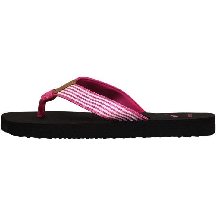 Other Norty Womens Flip-Flops Size 6 Fuscia Striped Strap Rubber S Size US 6 / IT 36 - 3 Thumbnail