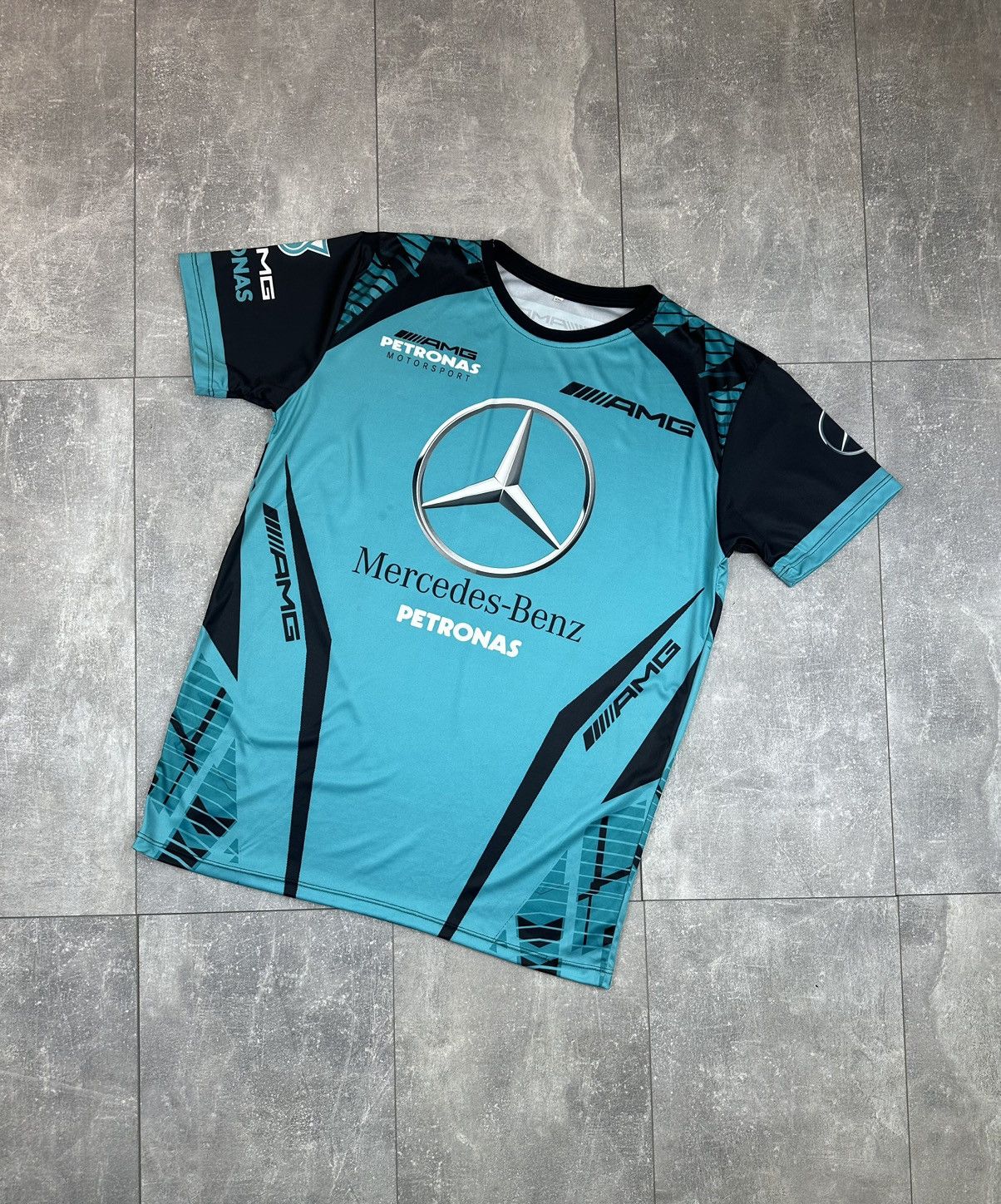 Mercedes-Benz Mercedes-Benz Pertonas Amg Racing Overprint Logo T-Shit Size US XXL / EU 58 / 5 - 1 Thumbnail