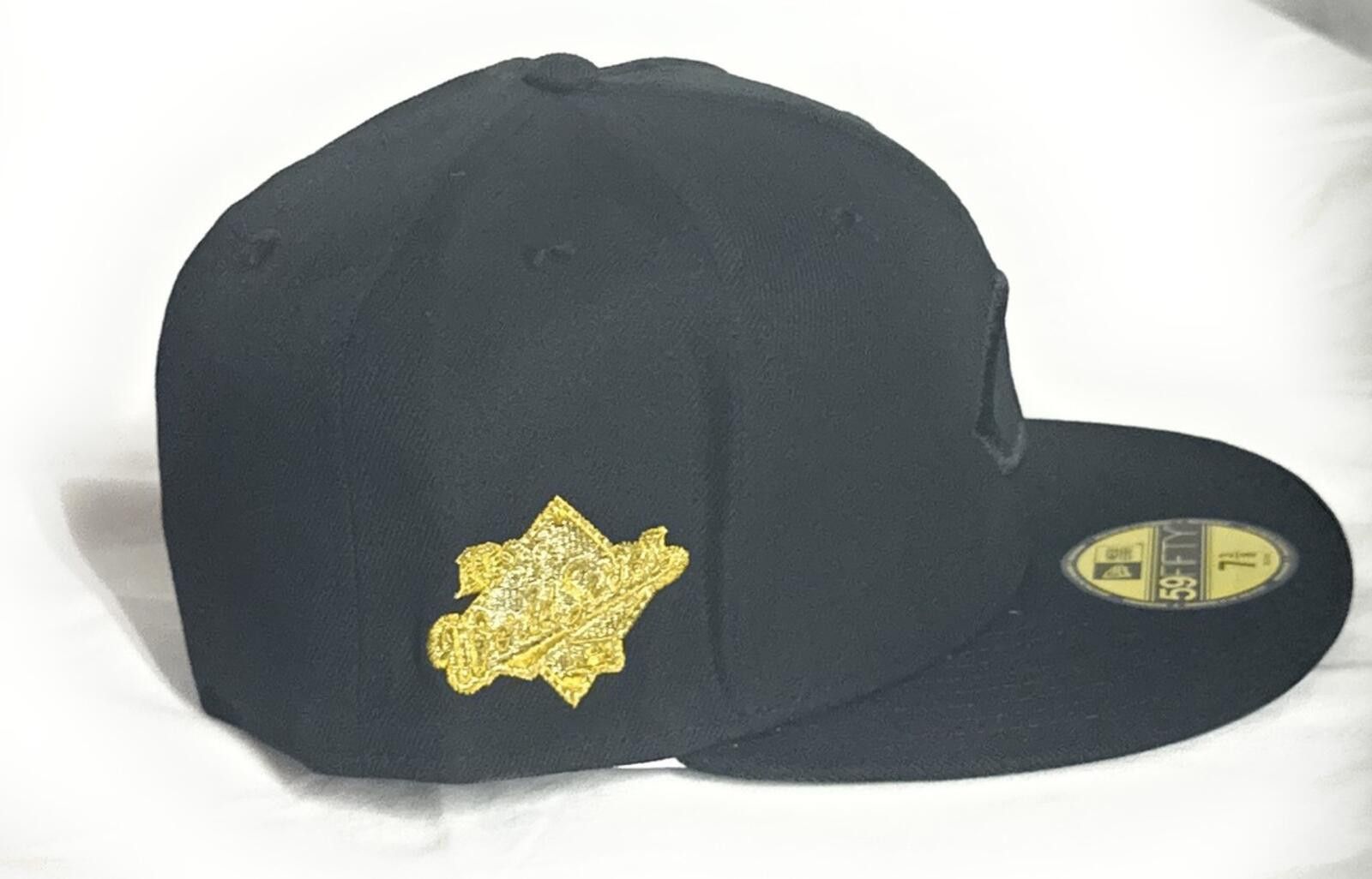 New Era New Era Cincinnati Reds 1990 WS Black / Gold 59FIFTY 7 3/8 Size ONE SIZE - 2 Thumbnail
