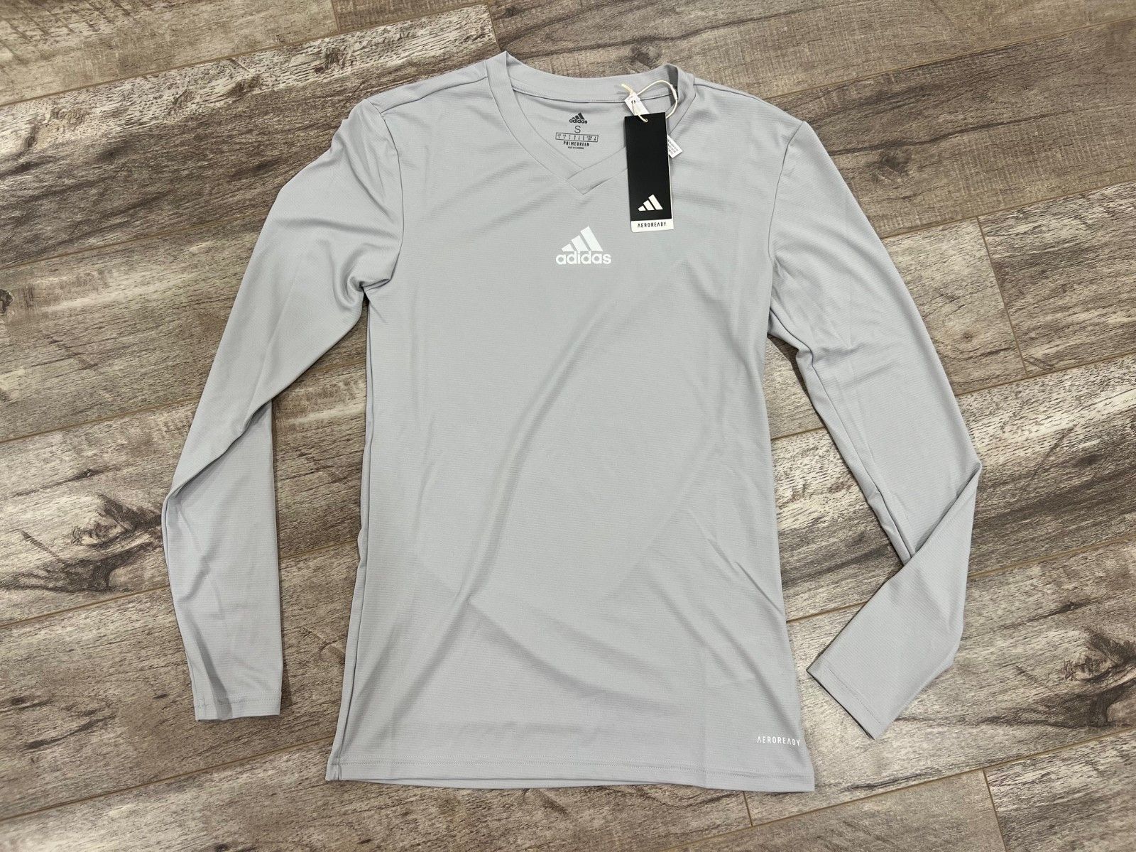 Adidas Adidas GN5708 Team Base Soccer Jersey Grey ( S ) Size US S / EU 44-46 / 1 - 4 Thumbnail