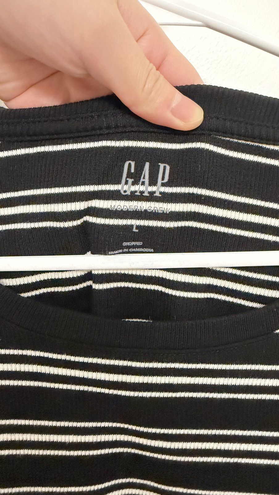 Gap Gap rib cropped t shirt Size L / US 10 / IT 46 - 4 Thumbnail