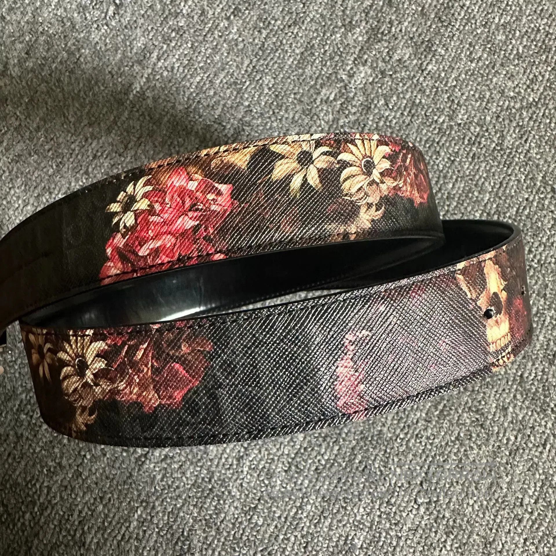 Dior Dior Homme 17ss Toru Kamei Rose Skull Belt. Size ONE SIZE - 4 Thumbnail