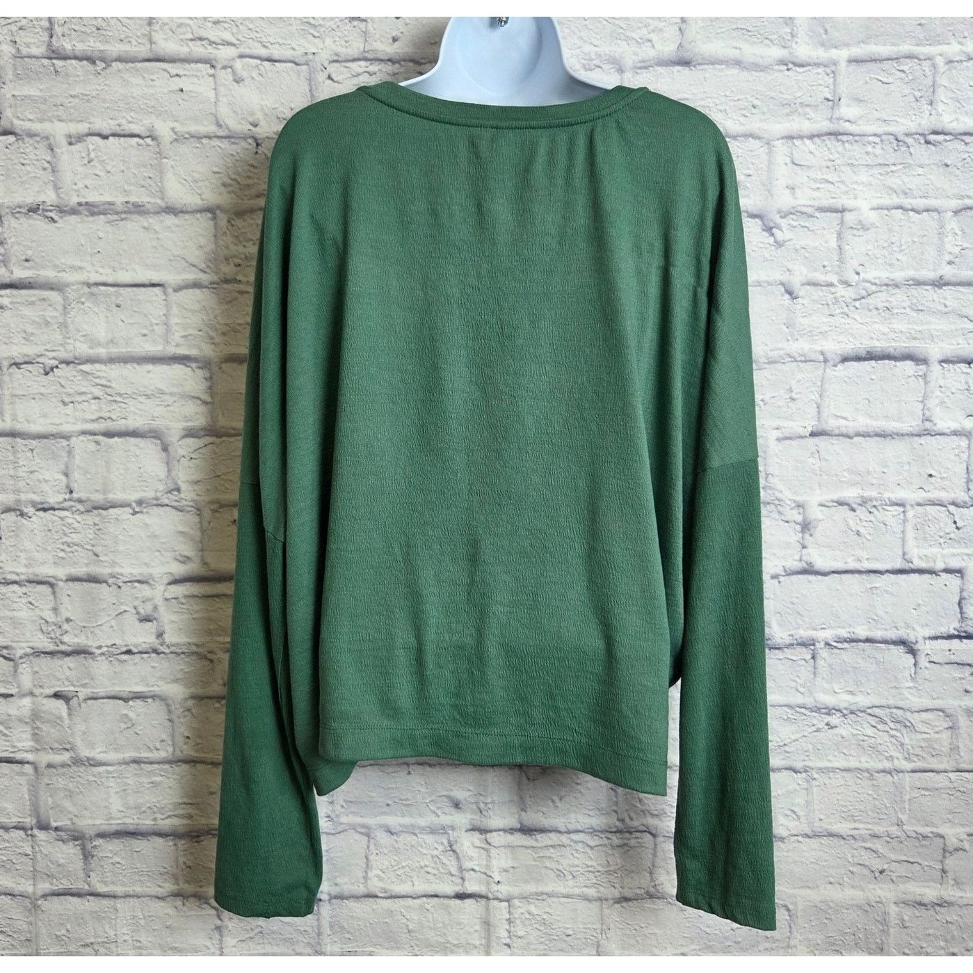 Anthropologie Anthropologie Large Dina V-Neck Pullover Moss Green Color Size L / US 10 / IT 46 - 2 Thumbnail