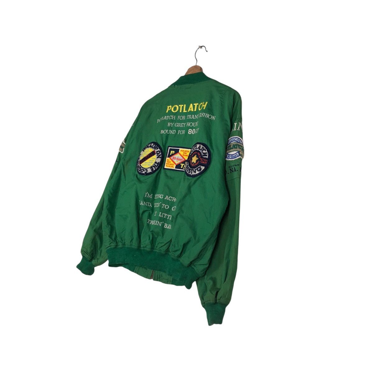 Hysteric Glamour 📌Riot Riot Vintage Bomber Jacket Full Patches Potlatch Size US M / EU 48-50 / 2 - 11 Thumbnail