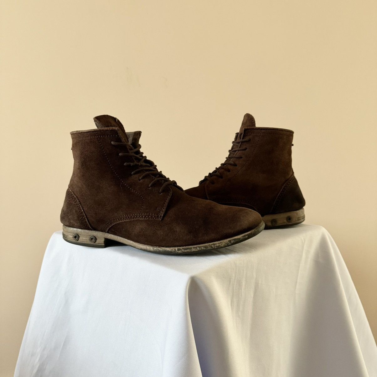 Diesel RARE Diesel Faded Distressed Brown Ankle Avantgarde Boots Size US 8 / EU 41 - 1 Thumbnail