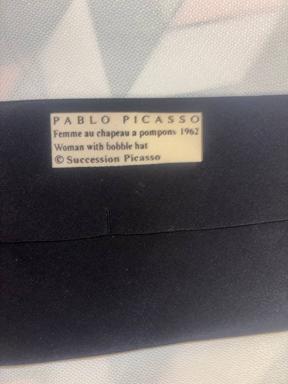 Vintage Vintage Pablo Picasso silk tie, black, pure silk, rare Size ONE SIZE - 12 Thumbnail