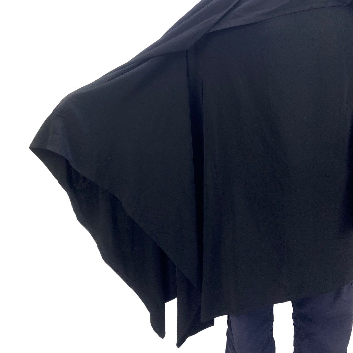 Y’s Yohji Yamamoto Gabardine Black Asymmetrical Cape