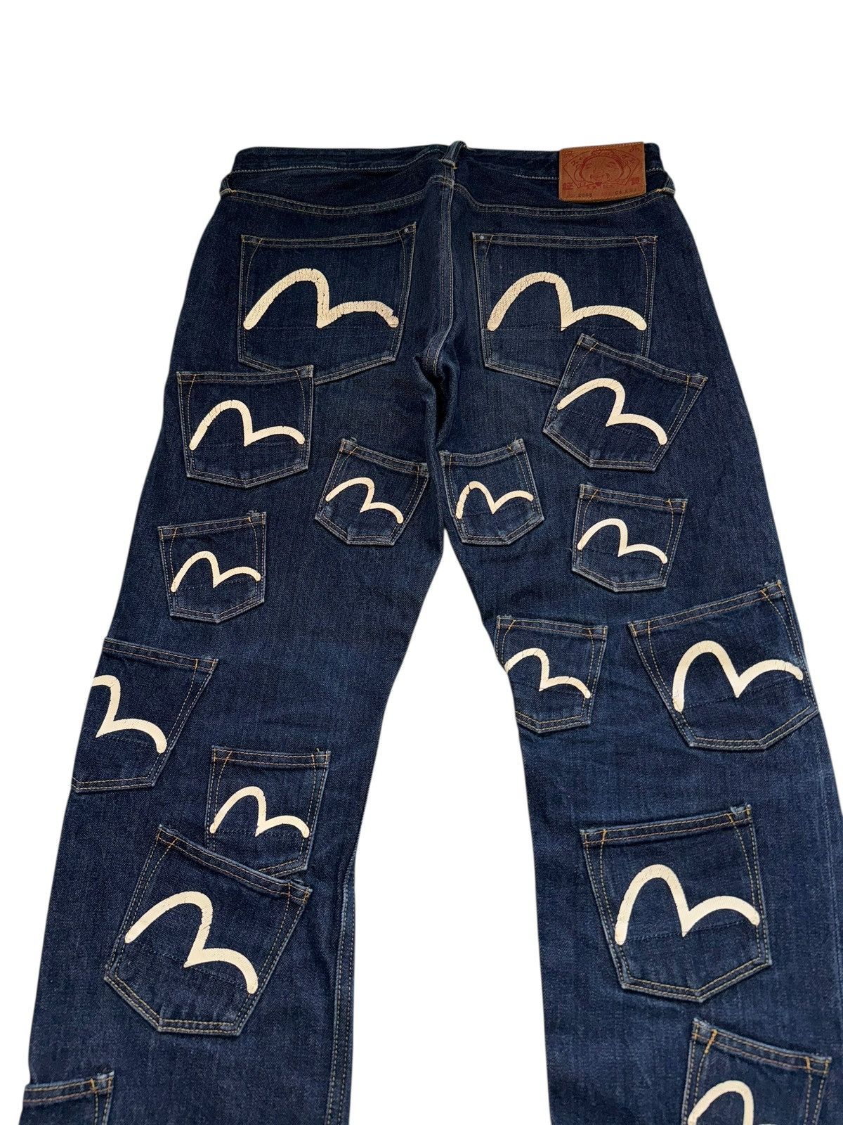 Evisu Rare Evisu Navy Selvedge Denim Jeans Multipocket Japanese Size US 34 / EU 50 - 3 Thumbnail