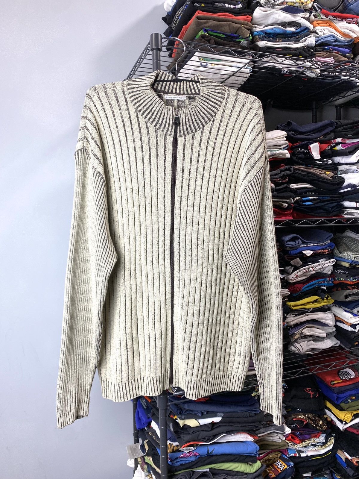 Vintage Y2K Vintage Striped Diesel Style Japanese Knit Sweater Size US XXL / EU 58 / 5 - 1 Thumbnail