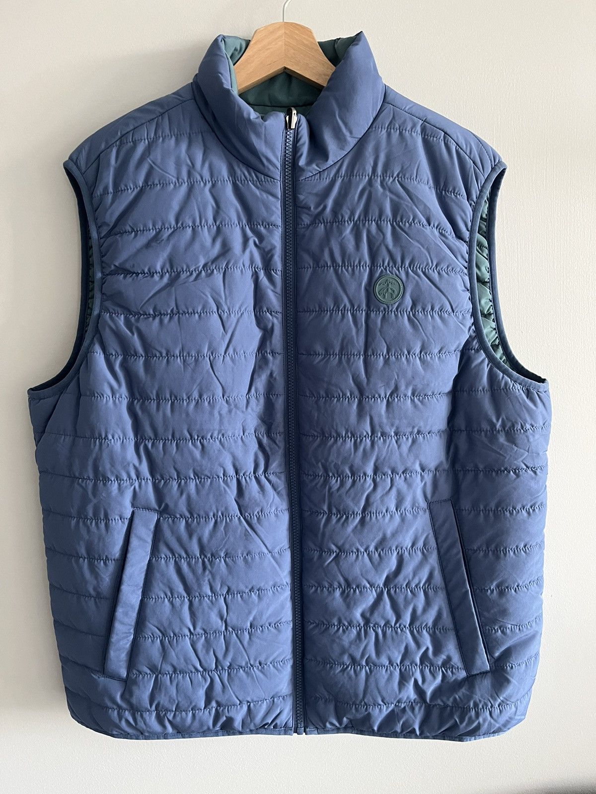 Brooks Brothers Brooks Brothers Reversible Teal/Blue Insulated Vest Size US XL / EU 56 / 4 - 1 Thumbnail