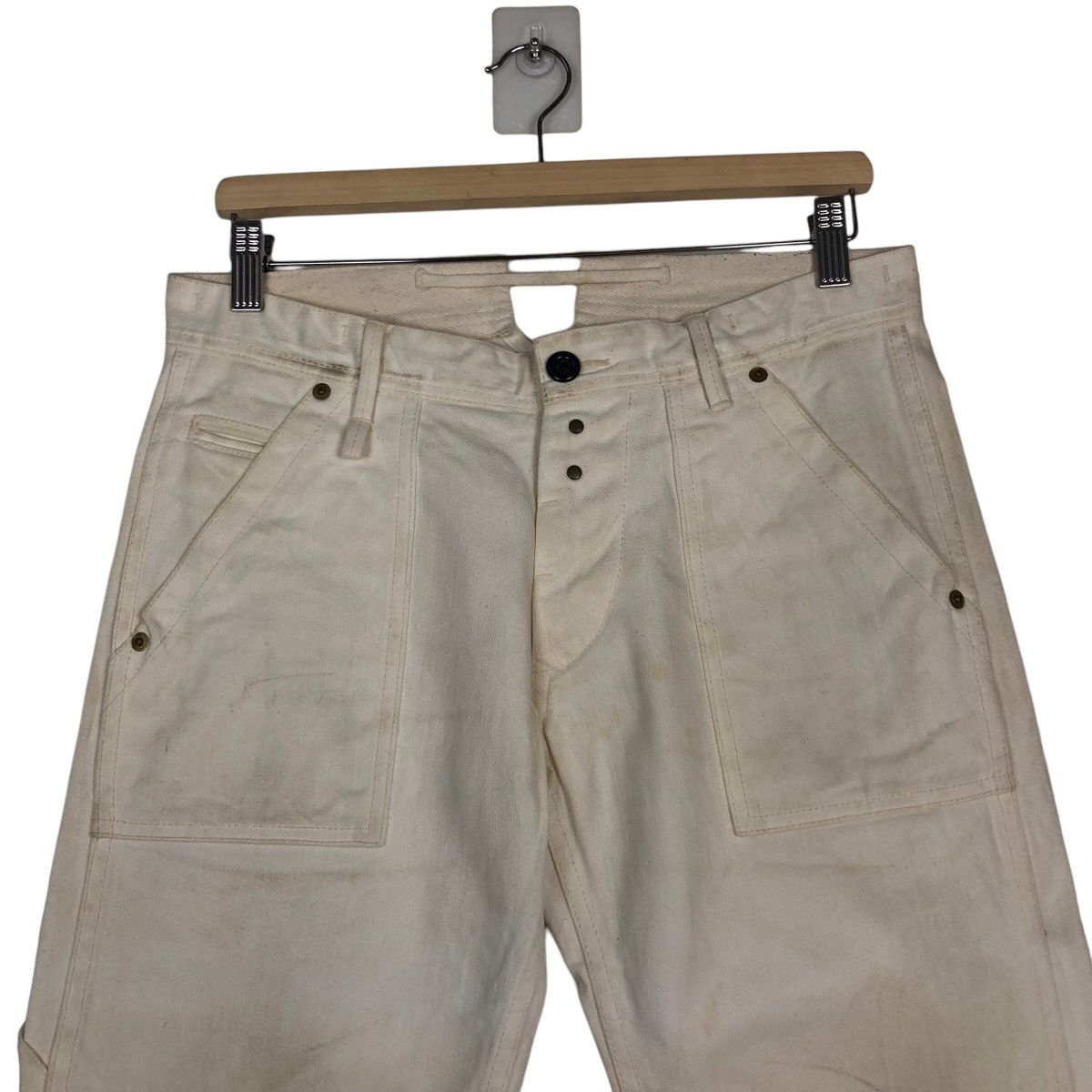 Japanese Brand 🔥Vintage Bush Pants Denim Chore LeFrude Japan Issey Miyake Size US 32 / EU 48 - 3 Thumbnail