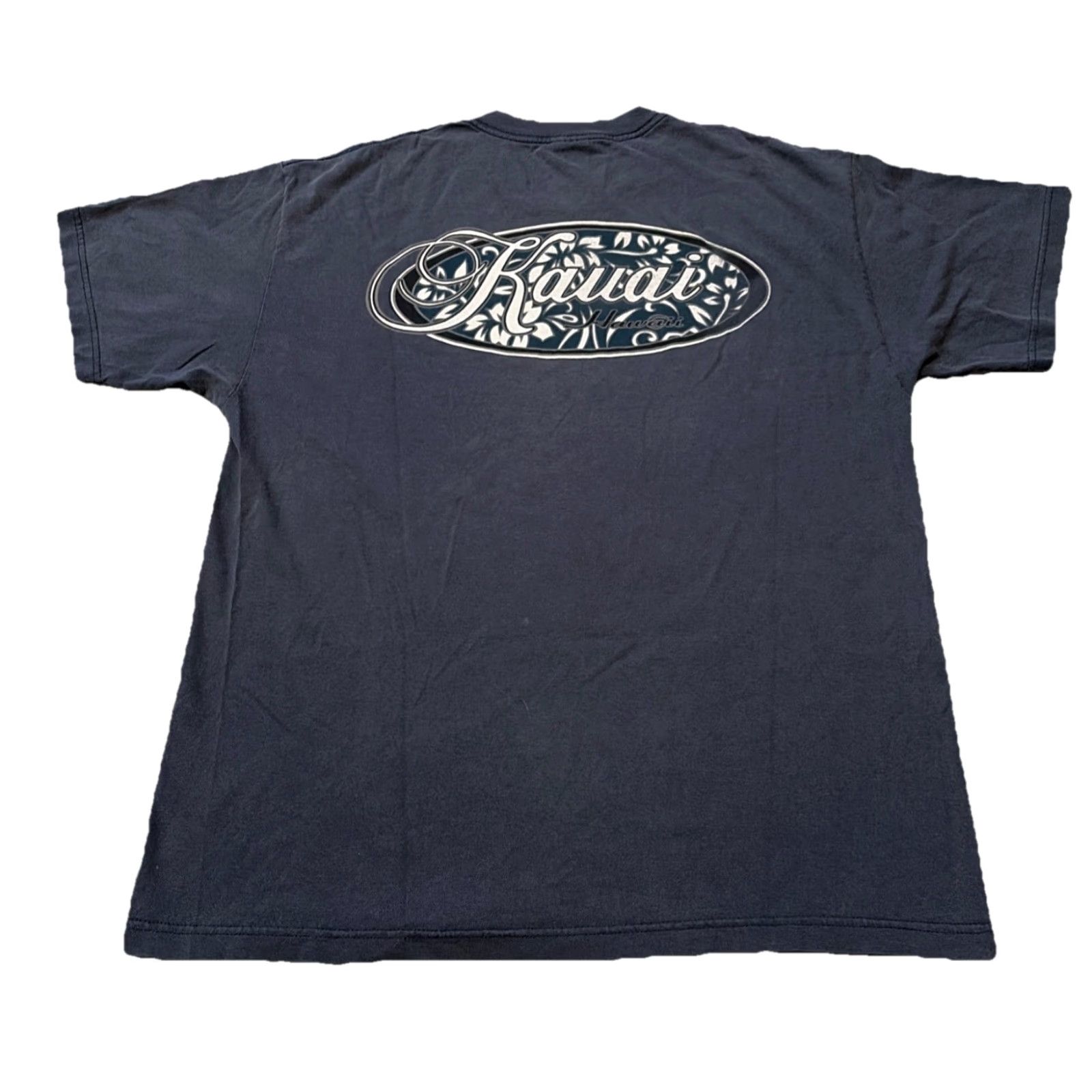 Vintage VINTAGE 90s Kauai Hawaii T-Shirt Navy Blue XL Alstyle Apparel & Activewear Men Regular Sized Shirt Size US XL / EU 56 / 4 - 2 Thumbnail