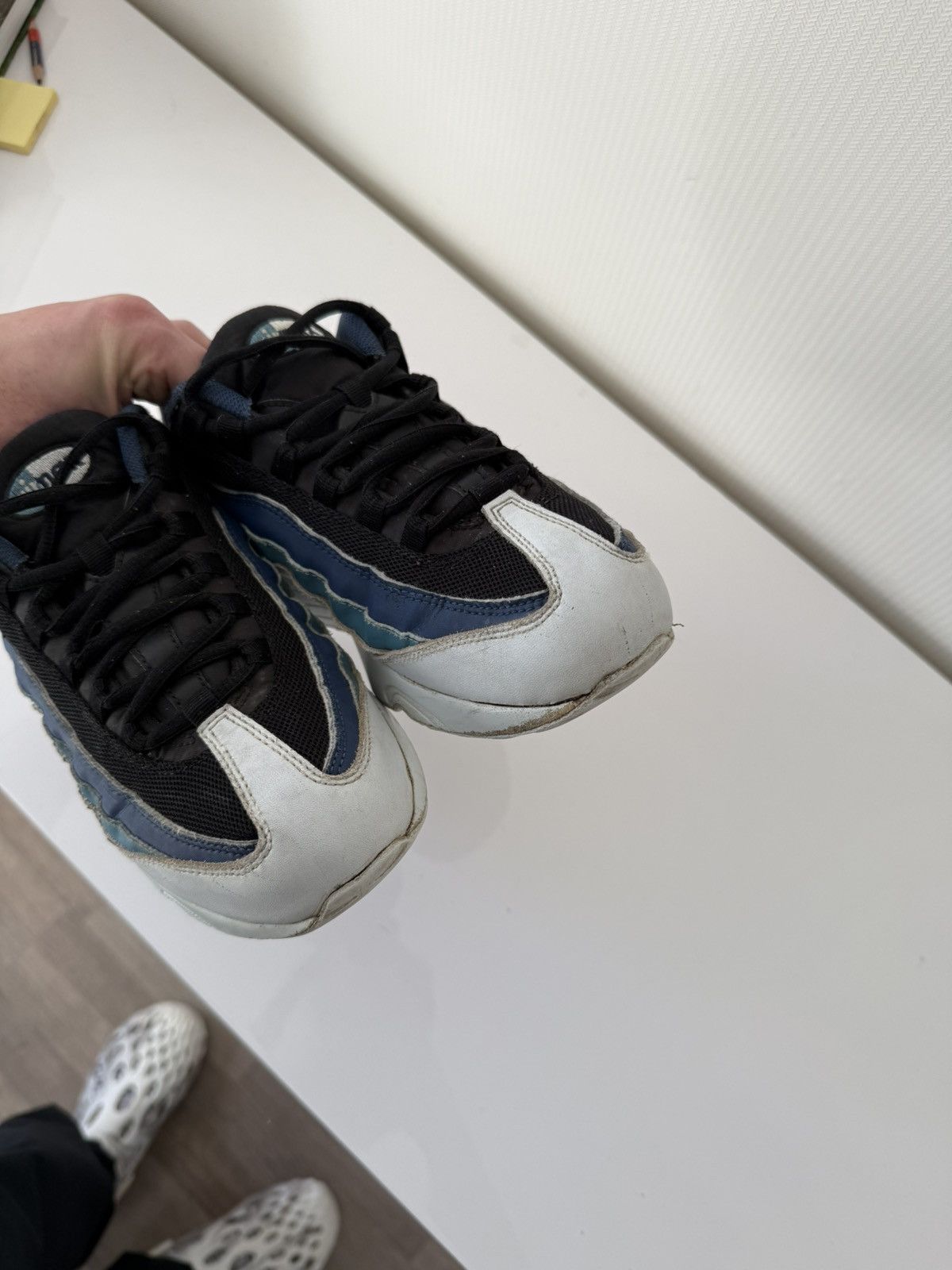 Nike Vintage Nike Air Max 95 Y2K Rare Drill Sk8 Ocean Sneakers Size US 7 / EU 40 - 19 Thumbnail