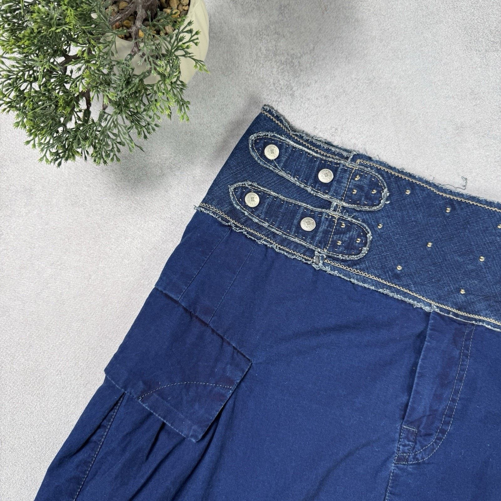 Marithe + Francois Girbaud Marithe Francois Girbaud Cargo Skirt Blue Cotton Size IT 44 Size M / US 6-8 / IT 42-44 - 2 Thumbnail