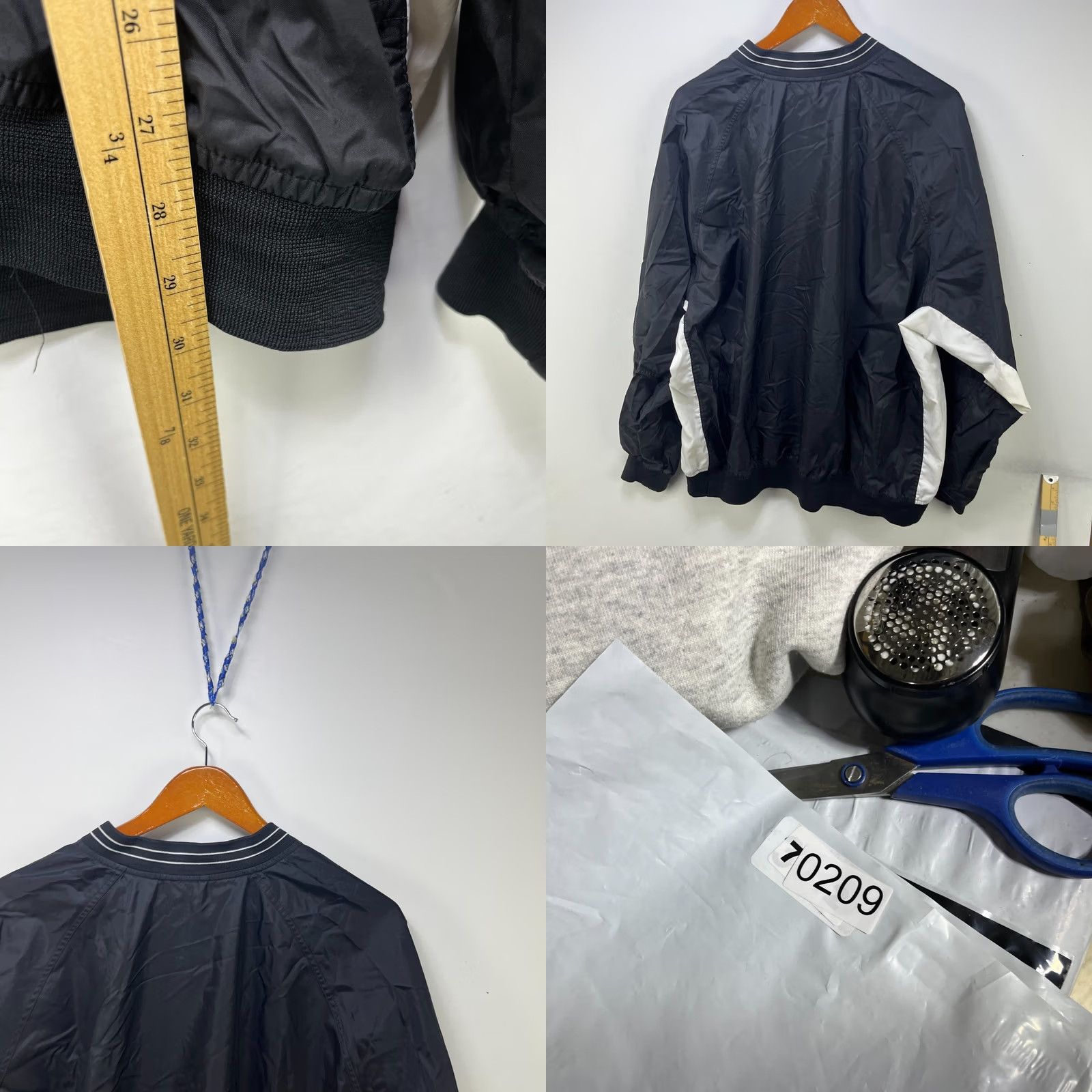 Nike VINTAGE Nike 2XL Mid Swoosh Pullover Windbreaker Jacket Mens Black 90s Nike Air Hooded Reversible Softshell Size US XXL / EU 58 / 5 - 8 Thumbnail