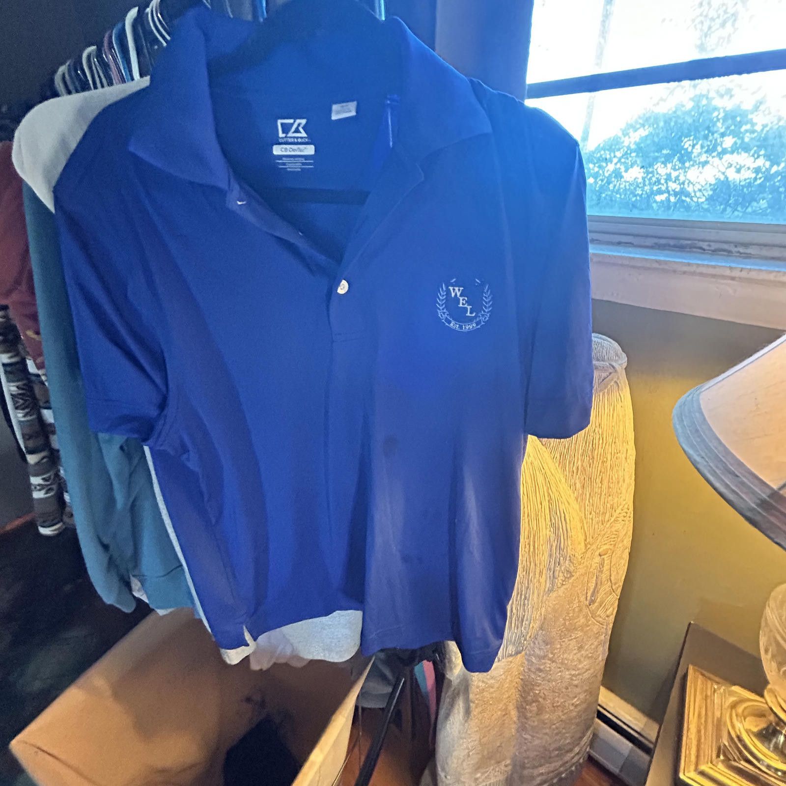 Cutter & Buck Men's Blue Cutter & Buck DryTec Polo Shirt - Stay Cool Kids Size ONE SIZE - 1 Thumbnail