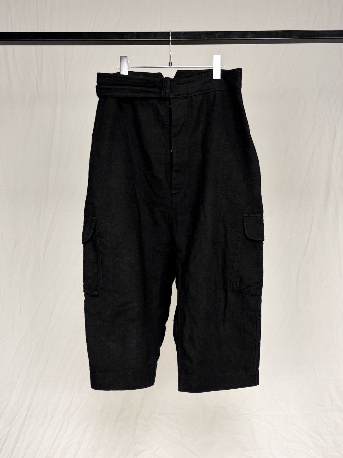Sandrine Philippe Sandrine Philippe Paris Drop-Crotch Cropped Cargo Pants Size US 32 / EU 48 - 1 Thumbnail