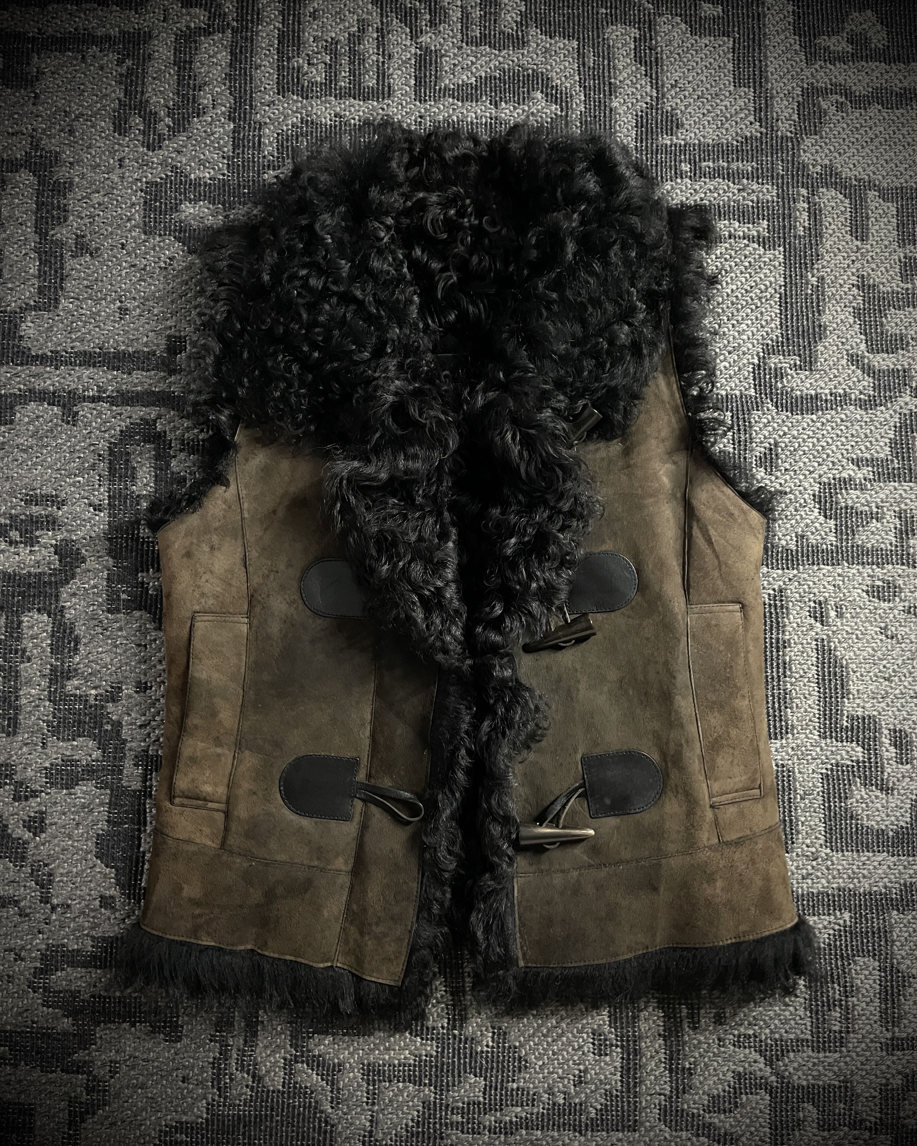 Burberry (For offer)Burberry Sample AW05 Brown Suede&Black Shearling Size US XS / EU 42 / 0 - 3 Thumbnail