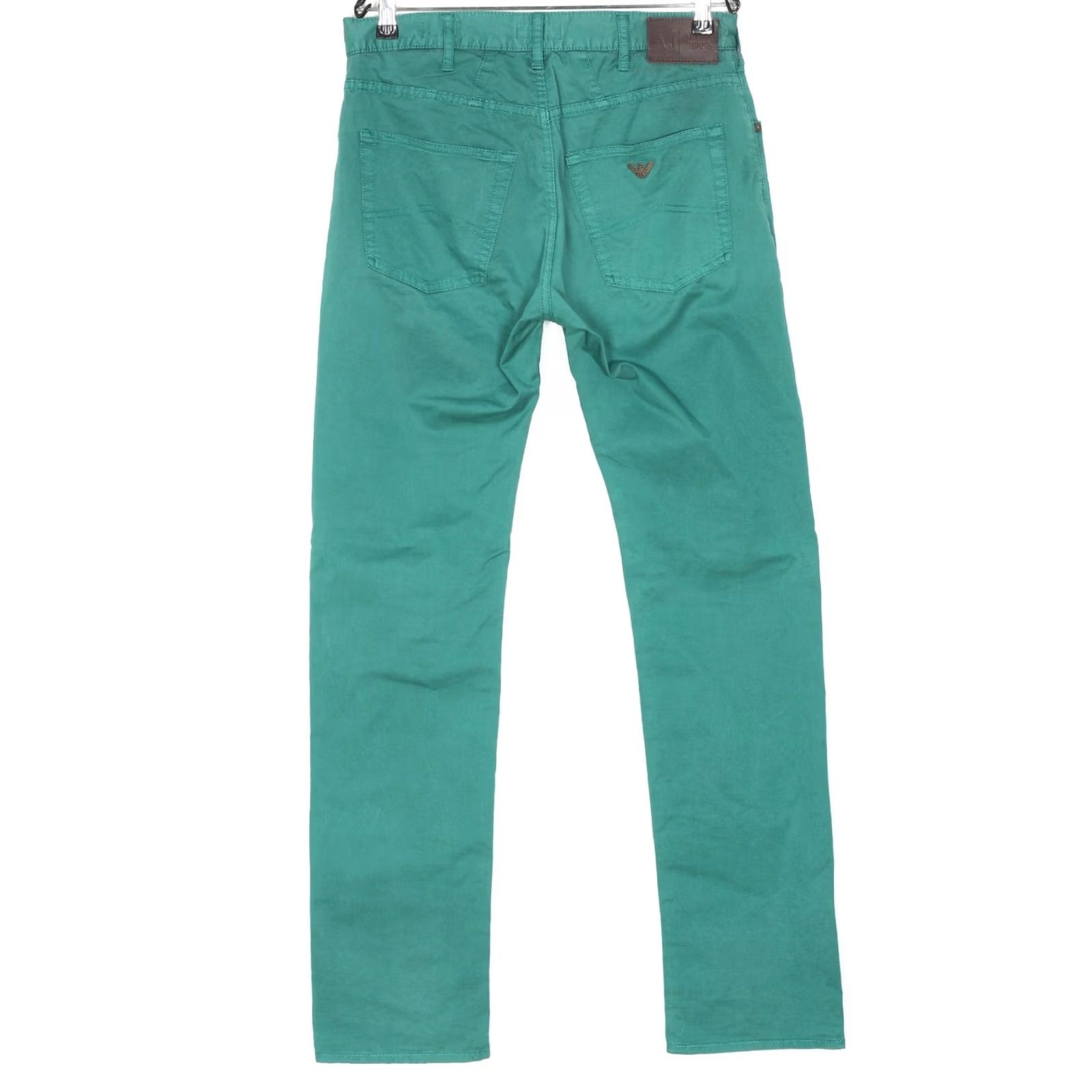 Vintage ARMANI JEANS Trousers Pants Men Green Regular Fit Size W31 L33 DZ6286 Size US 31 - 2 Thumbnail