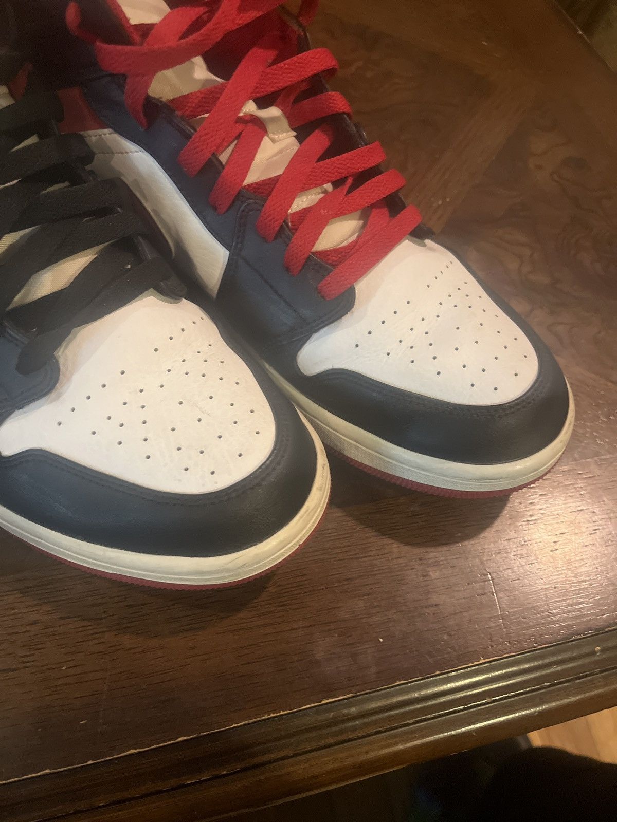 Jordan Brand Jordan 1 Black Gym Red Size US 12 / EU 45 - 7 Thumbnail