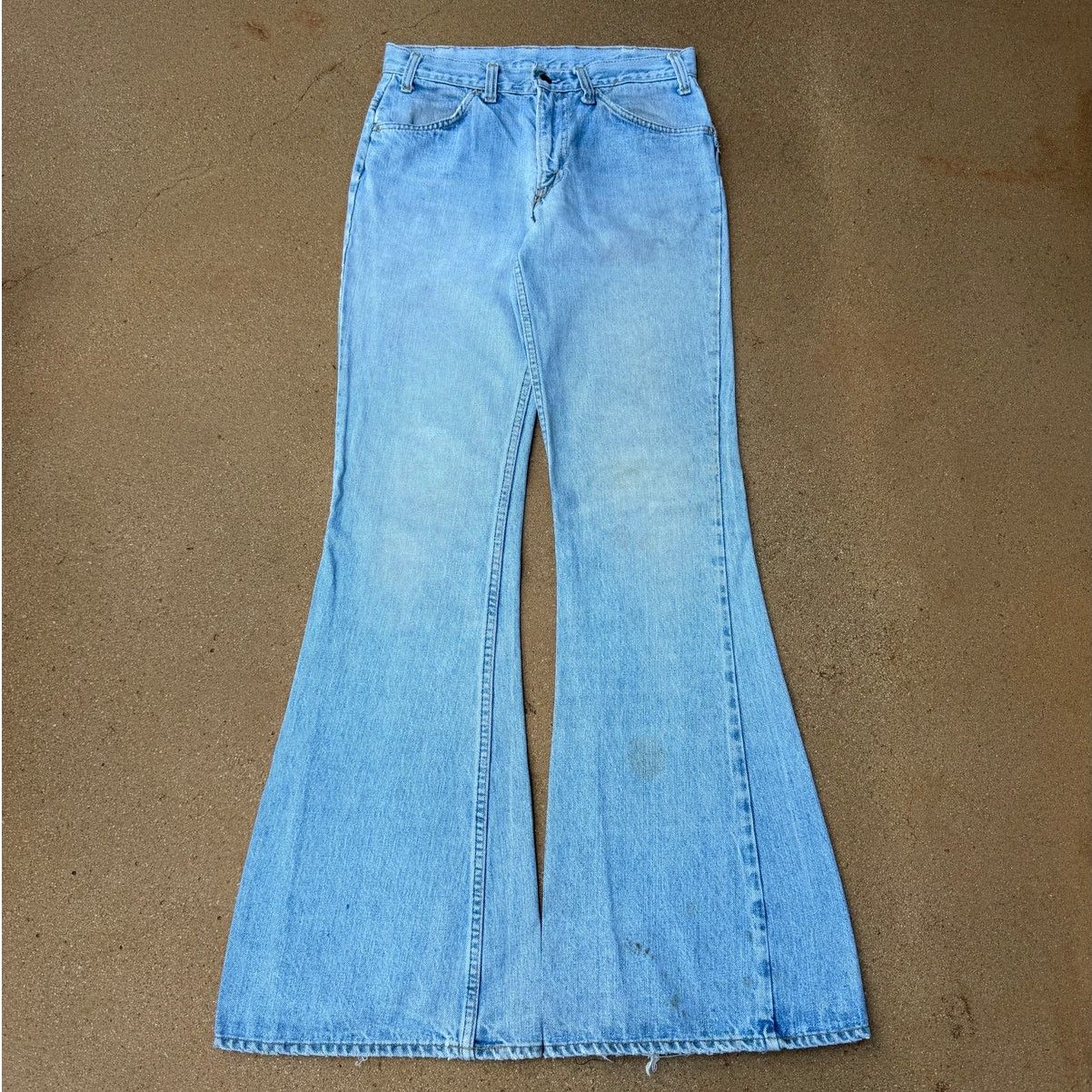 Levi's Vtg 70's Levi's 684 Orange Tab Bellbottom Flare Jeans 30x34 Size US 30 / EU 46 - 1 Thumbnail