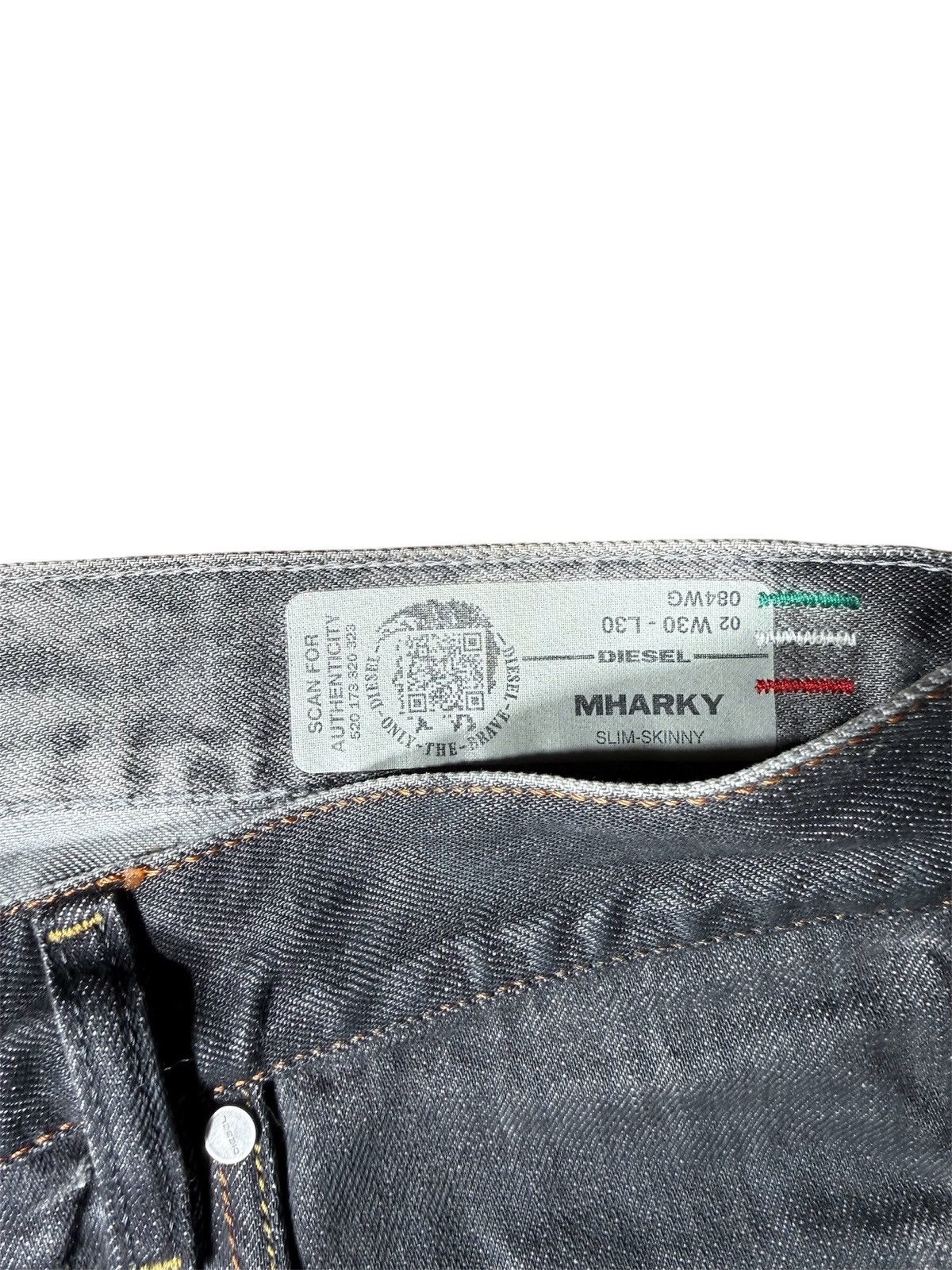 Diesel Diesel Mharky 084WG Slim-Skinny Distressed Denim - W30 L30 Size US 30 / EU 46 - 3 Thumbnail