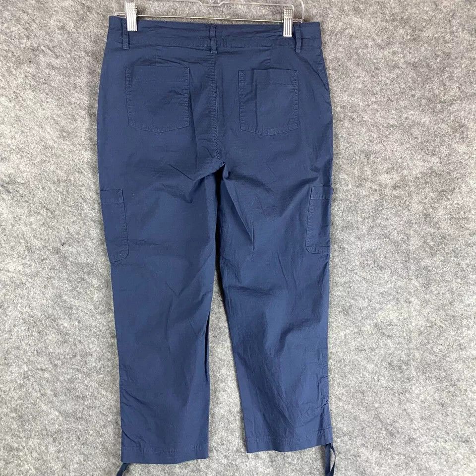 Eddie Bauer Eddie Bauer Cargo Pants Medium Capri Women's Blue Cotton M Size 32" / US 10 / IT 46 - 7 Thumbnail
