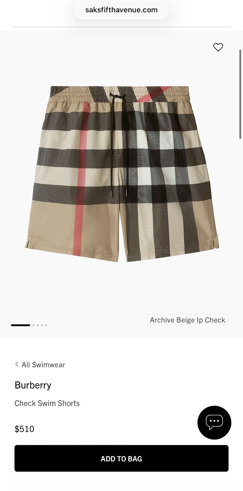 Burberry Burberry Check Swim Trunks Medium $510 Size US 32 / EU 48 - 3 Thumbnail