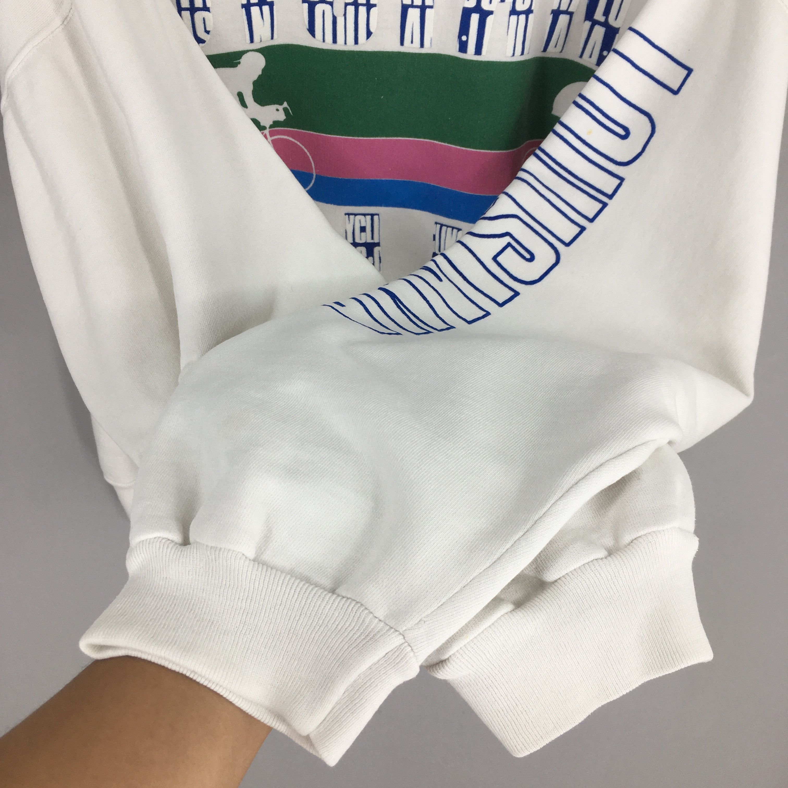NCAA Vintage 90s Louisiana Cycling Sweatshirt XLarge Size US XL / EU 56 / 4 - 5 Thumbnail