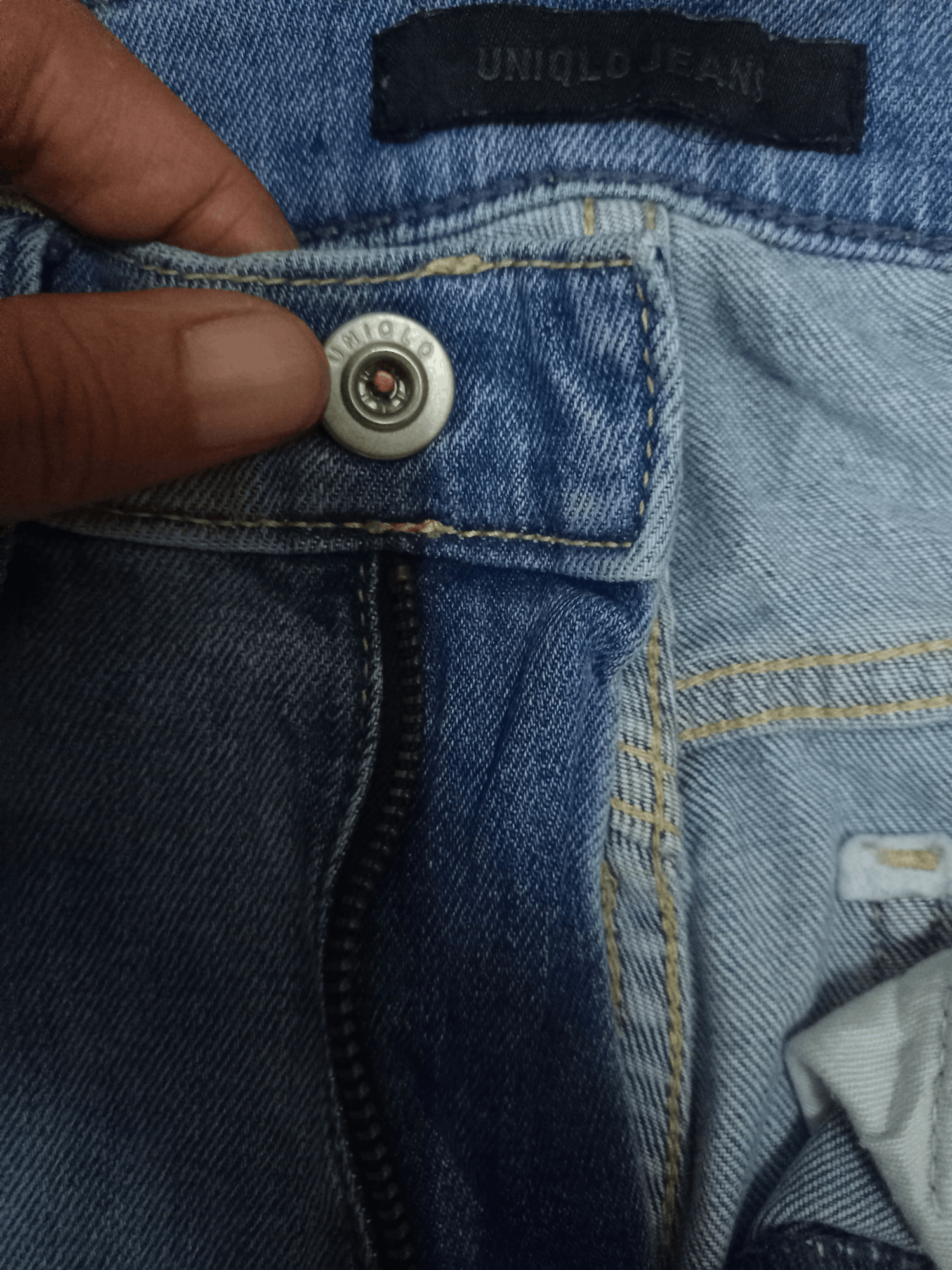Japanese Brand × Uniqlo Vintage Japanese Uniqlo Blue Wash Distressed Jeans 24x27 Size 24" / US 00 / IT 34 - 4 Thumbnail