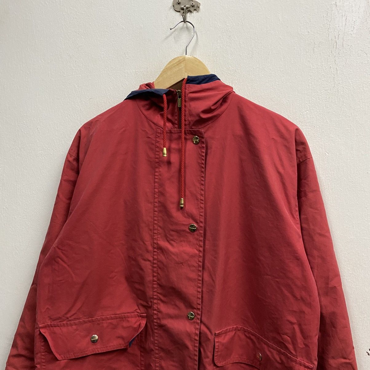 Burberry Rare Vintage Burberrys Prorsum Red Parka Jacket Hooded Size US L / EU 52-54 / 3 - 4 Thumbnail