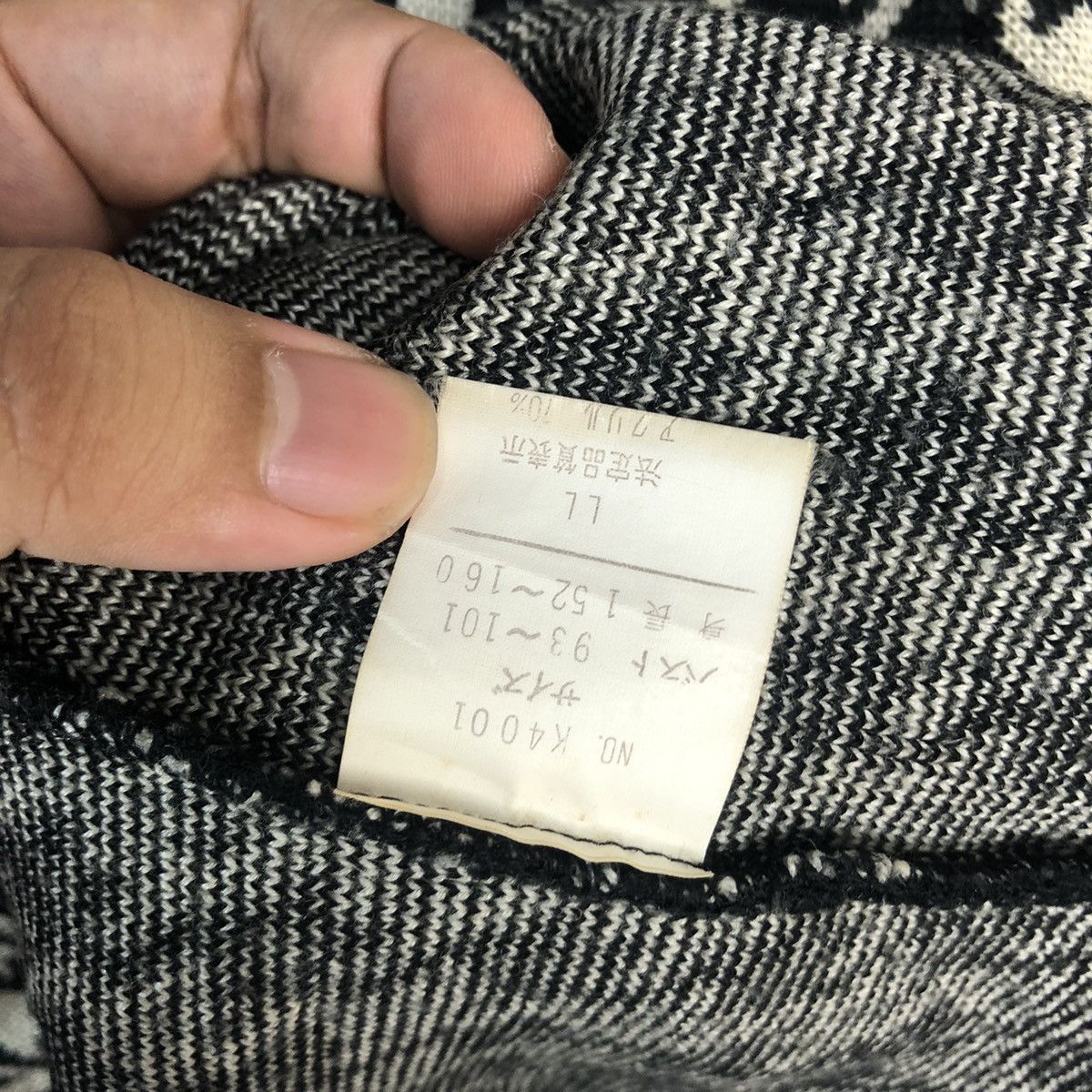 Japanese Brand Metal Toe Black Cardigan Knitwear #A935 Size M / US 6-8 / IT 42-44 - 13 Thumbnail