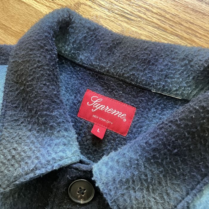 Supreme Supreme Shadow Plaid Fleece Shirt | Grailed