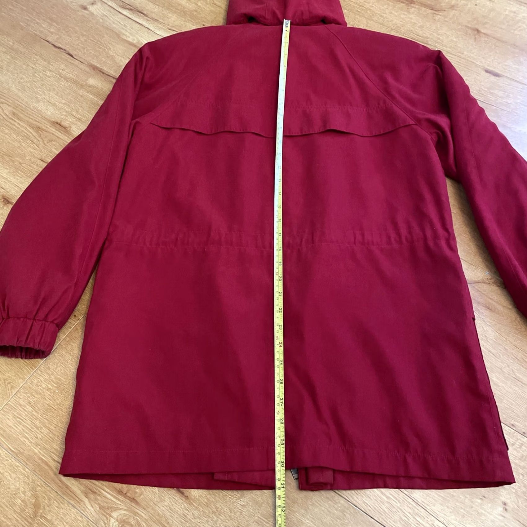Vintage VTG Gallery Jacket Womens Small Deep Red Hooded Zip/Button up Liner Pockets Warm Jacket Size S / US 4 / IT 40 - 7 Thumbnail
