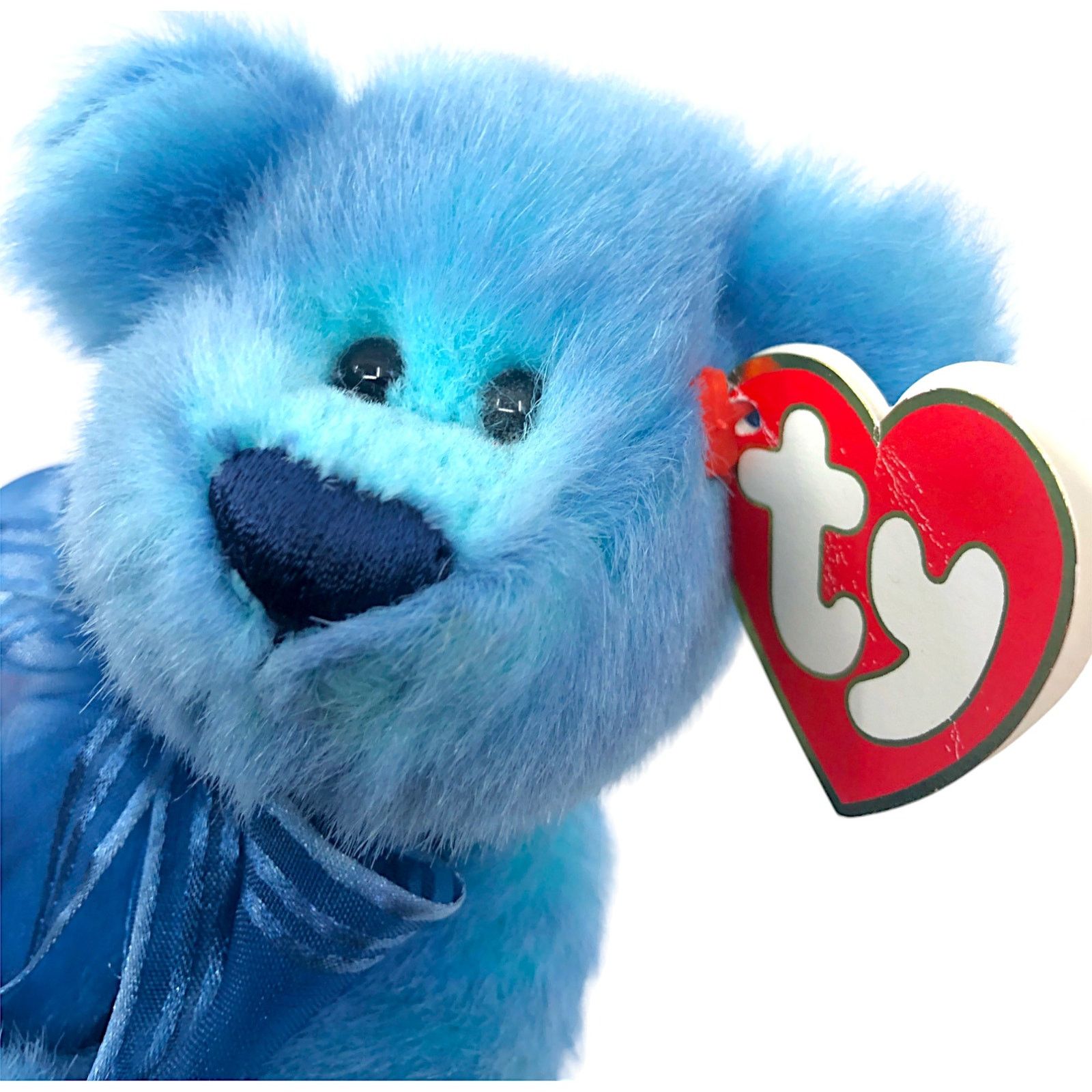 Other TY Azure the Bear 1993 Blue Plush Teddy Bear w/ Tags Size ONE SIZE - 6 Thumbnail