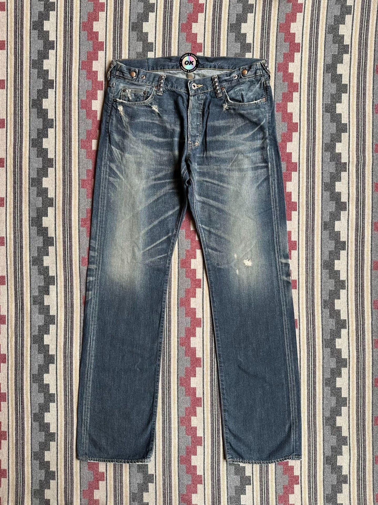 Prps Prps Heavy Washed Distressed Jeans Size US 34 / EU 50 - 1 Thumbnail