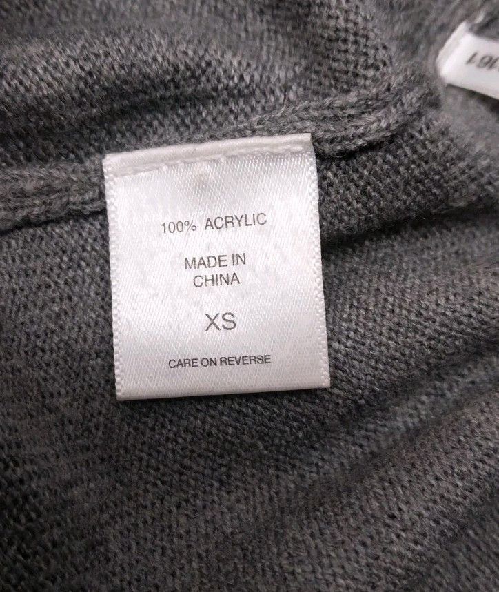 Other New York Co Women XS Gray Cozy Knit Sweater Dress Buttons Size XS / US 0-2 / IT 36-38 - 4 Thumbnail