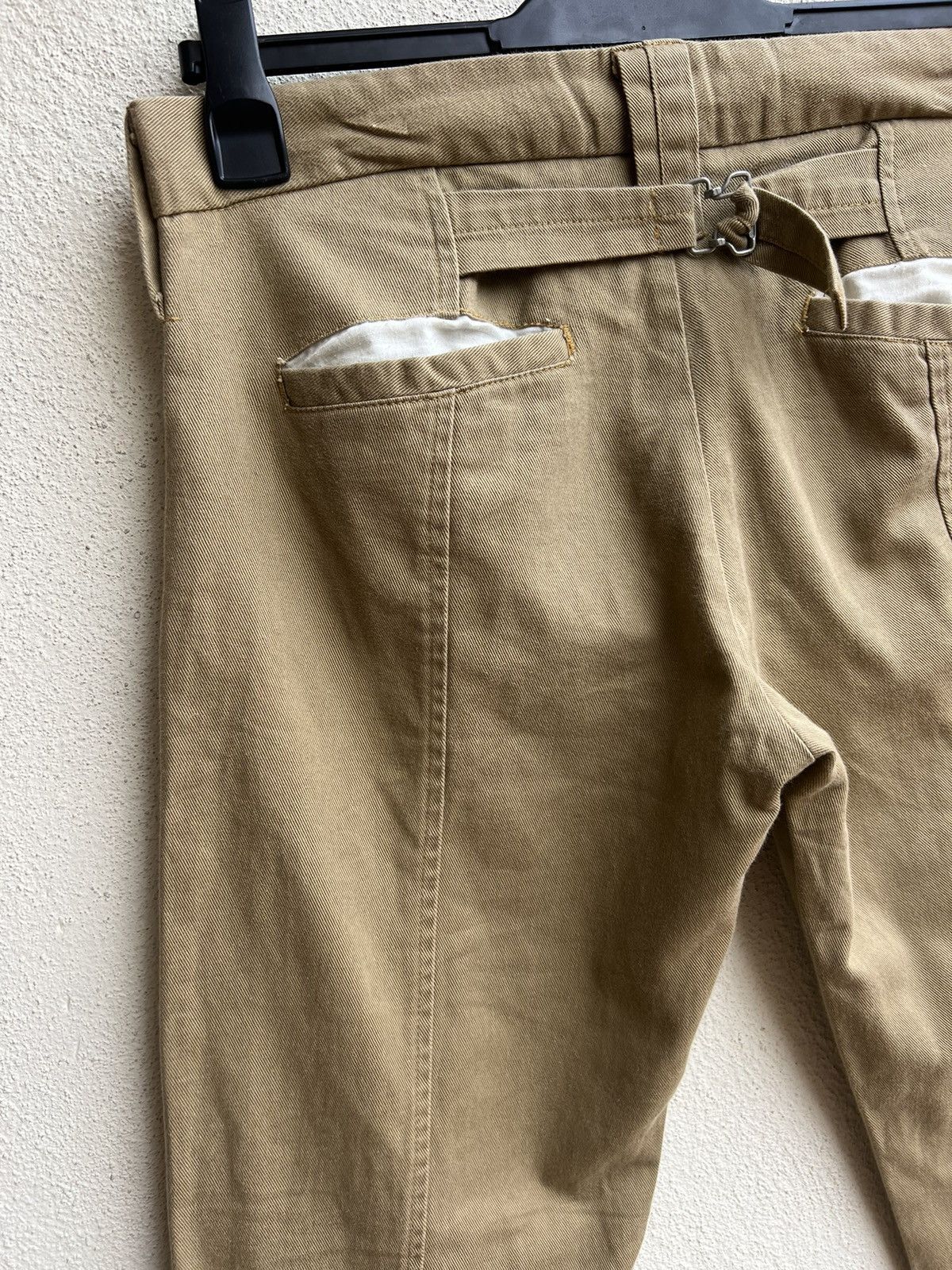 Yarmo YARMO Made in England Cinch Back Khaki Trouser Pant Size US 32 / EU 48 - 14 Thumbnail