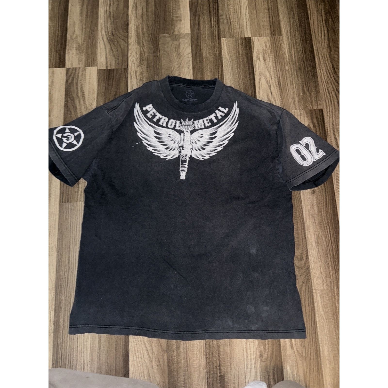Vintage Unit T-Shirt Petrol And Metal Y2K T-Shirt Black XL 23x28 Size US XL / EU 56 / 4 - 1 Thumbnail
