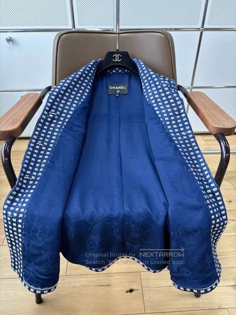 Chanel Chanel 17P Heavy Industry Blue and White Striped Sequin Wo Size XS / US 0-2 / IT 36-38 - 6 Thumbnail