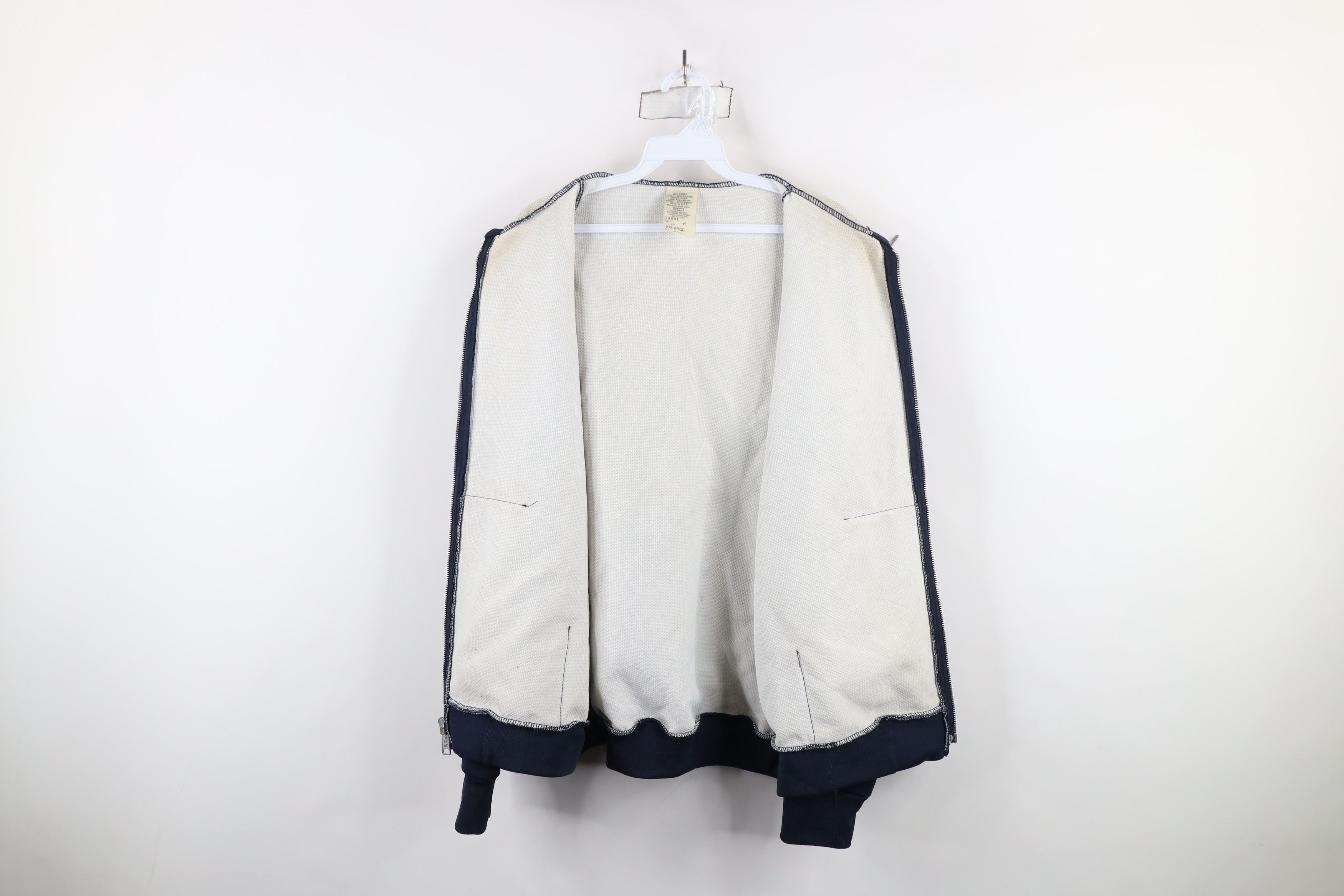Vintage Vintage 70s 80s Streetwear Knit Lined Full Zip Hoodie USA Size US XXL / EU 58 / 5 - 9 Thumbnail