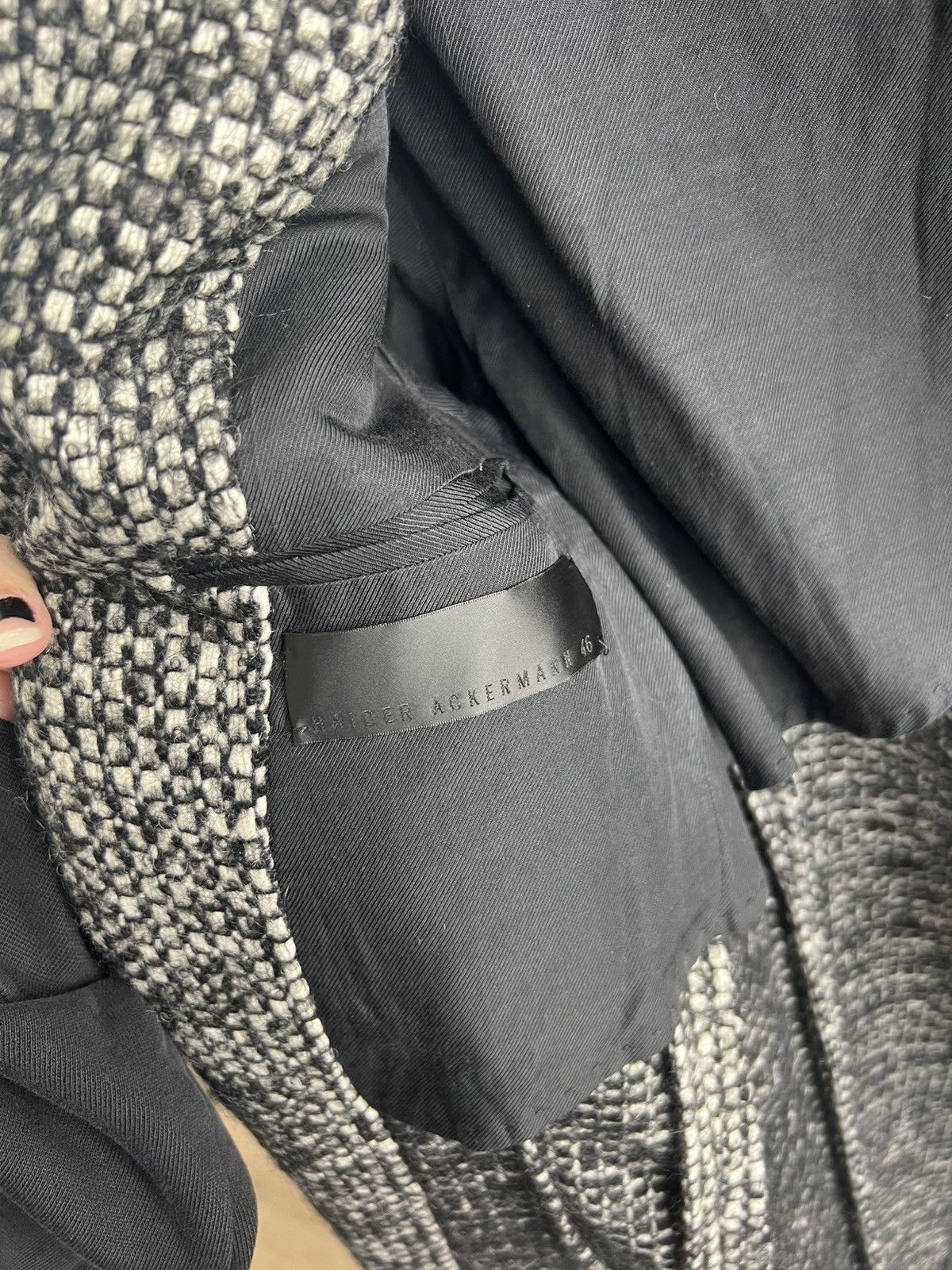 Haider Ackermann AW16 Tweed Single-Breasted Coat Size US S / EU 44-46 / 1 - 5 Thumbnail