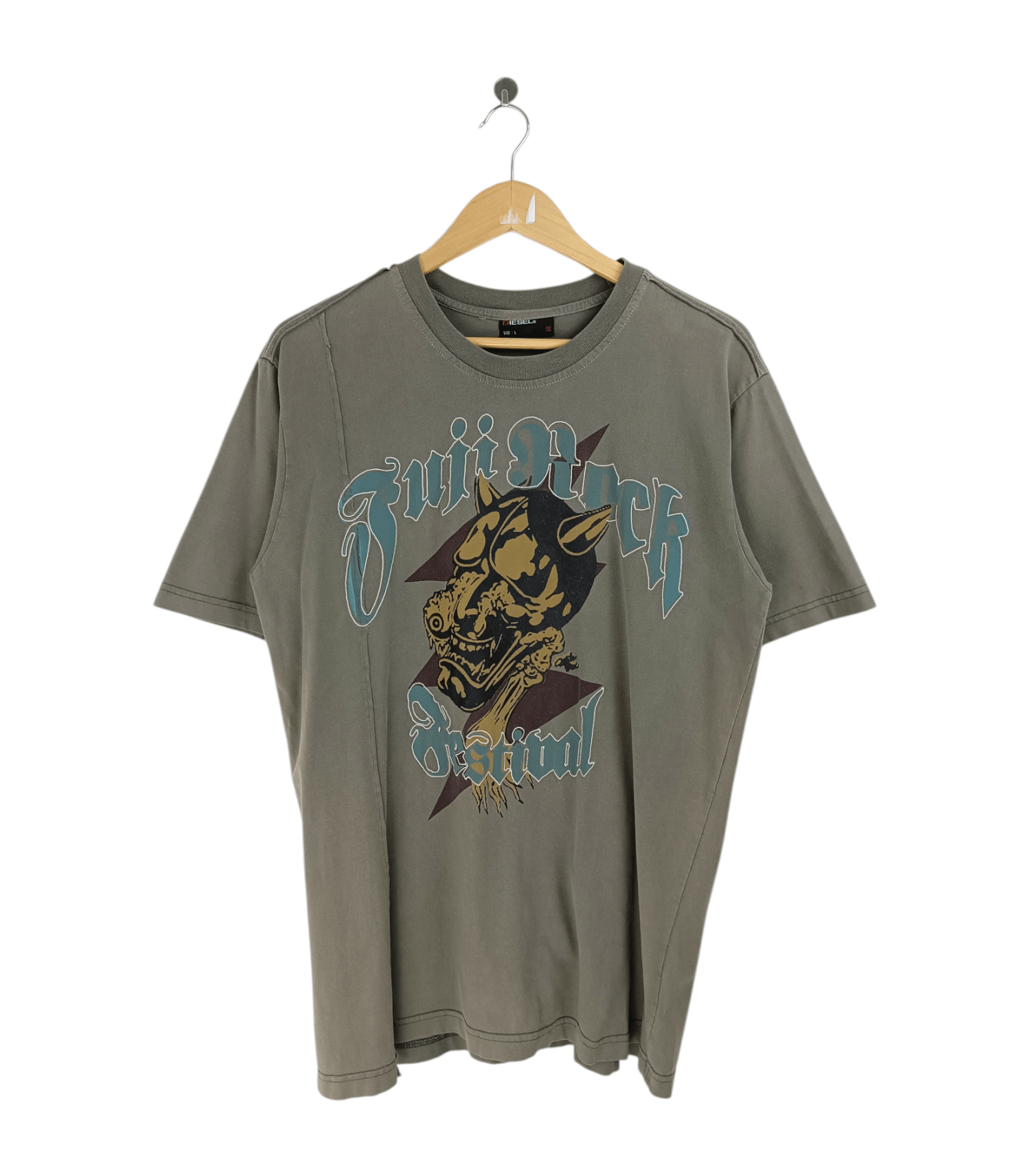 Diesel THRASHED FADED VINTAGE Y2K DIESEL X FUJI ROCK FEST PUNK TEE Size US L / EU 52-54 / 3 - 1 Thumbnail