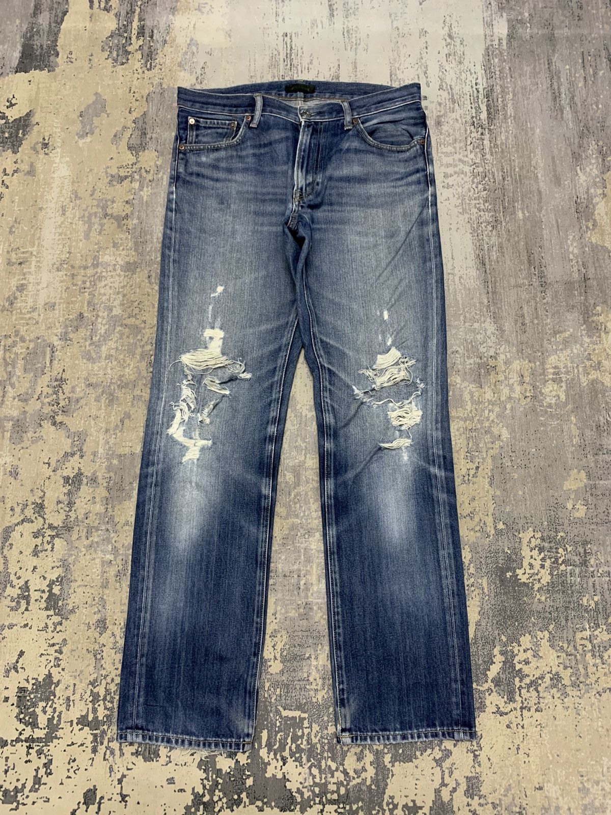 Hysteric Glamour Japanese Uniqlo Hysteric Glamour Distressed Style Jeans Size US 34 / EU 50 - 1 Thumbnail