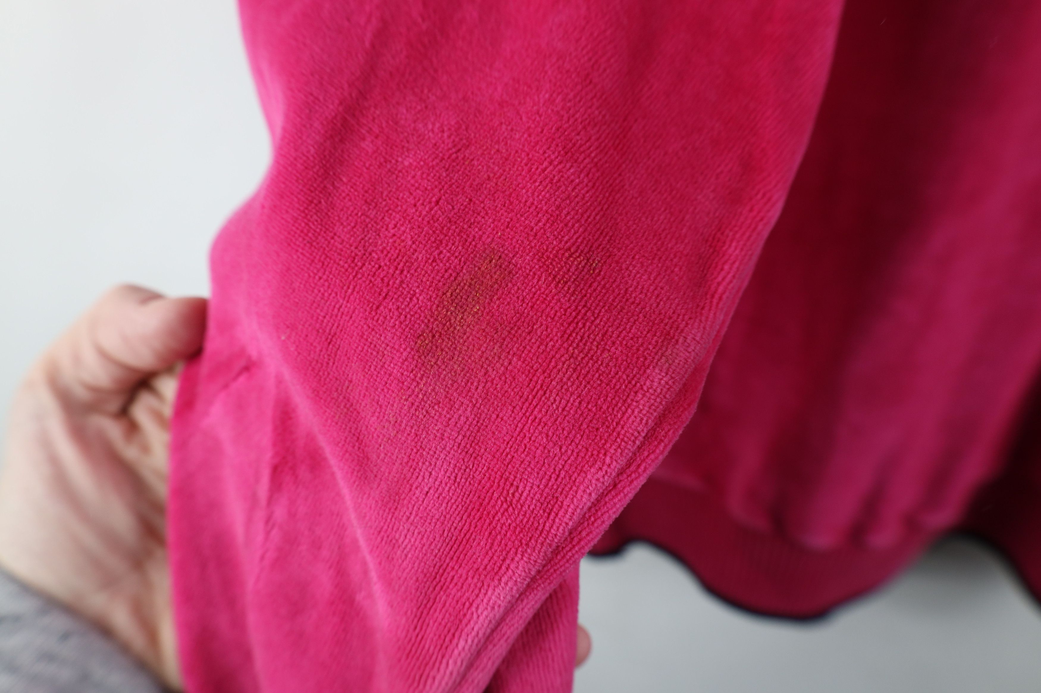 Vintage Vintage 90s Streetwear Blank Velour Turtleneck Sweater Pink Size M / US 6-8 / IT 42-44 - 12 Thumbnail