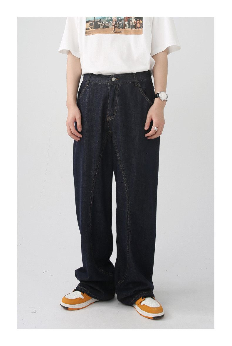 Japanese Brand × Jean Japanese retro loose straight washed casual jeans Size US 32 / EU 48 - 1 Thumbnail