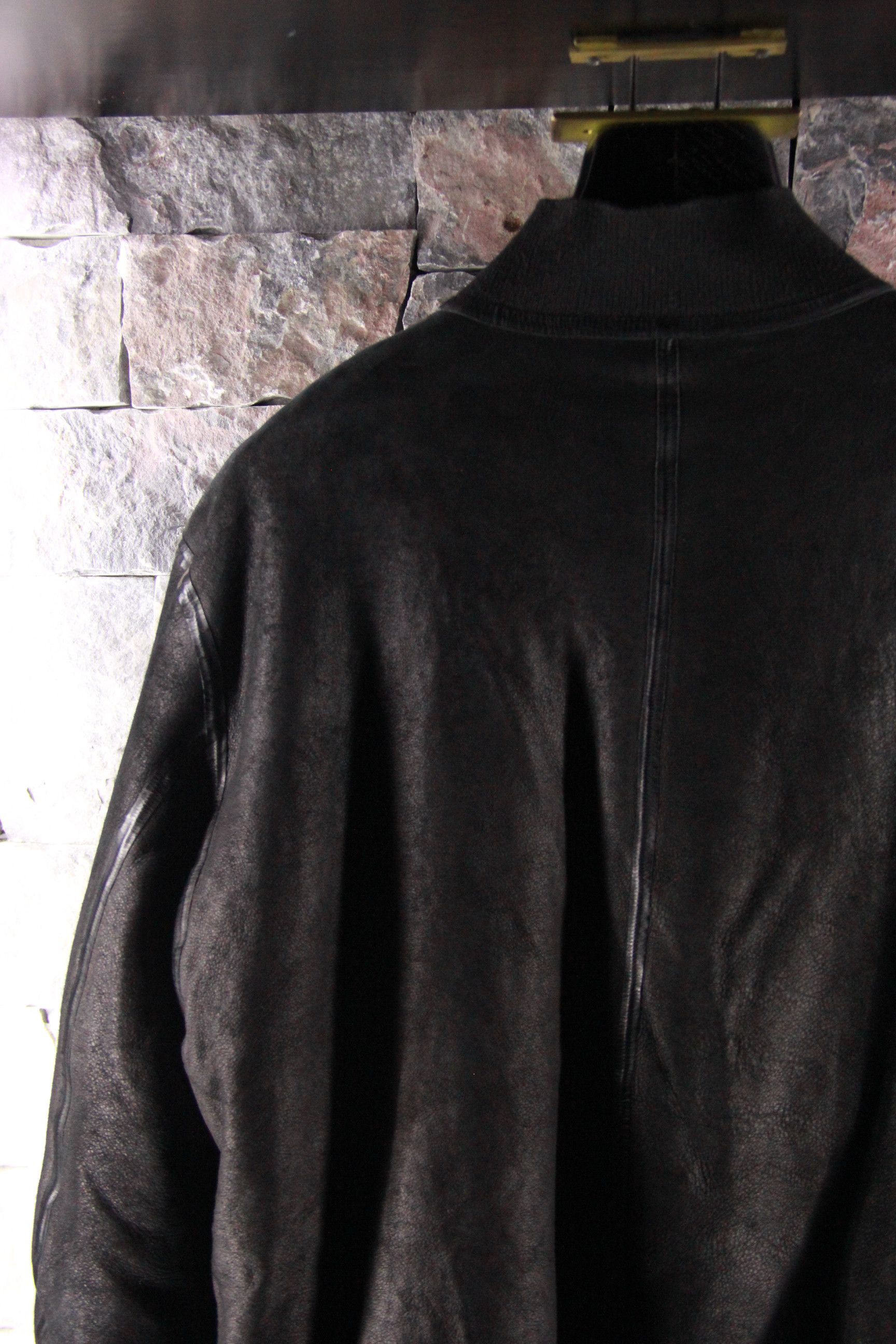 Isaac Sellam Experience Black Reversible Alpaca Shearling Bomber Size US S / EU 44-46 / 1 - 12 Thumbnail