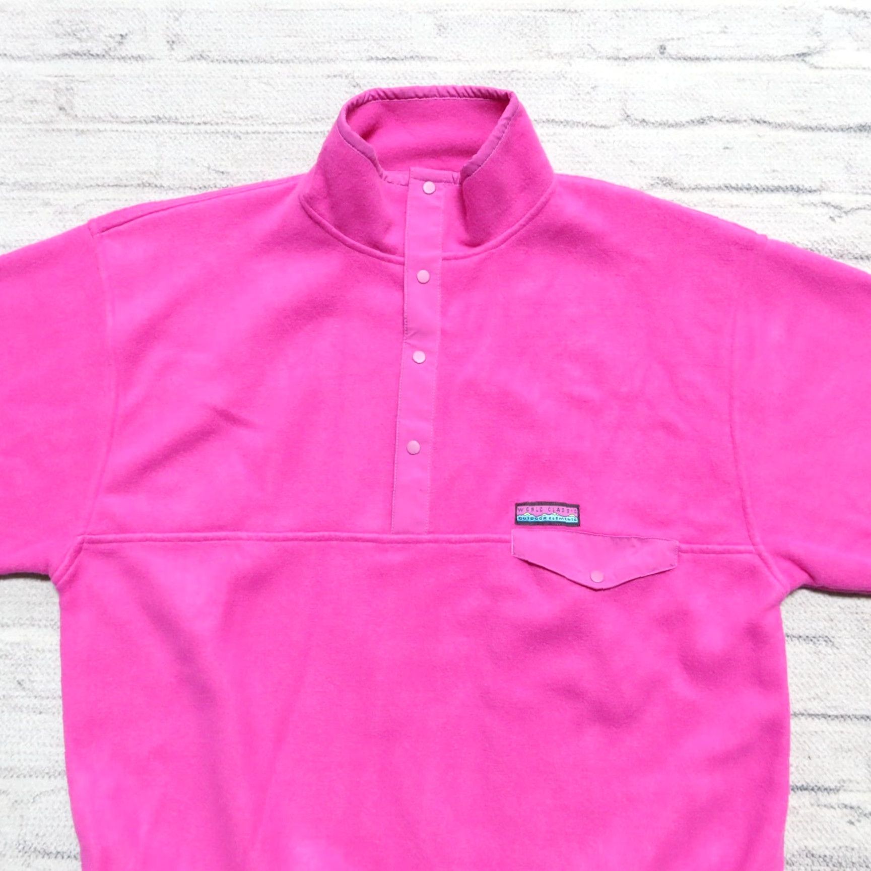 Gap VINTAGE Deadstock GAP Arctic Light Fleece Pullover Shirt Men L Pink 90s Size US L / EU 52-54 / 3 - 2 Thumbnail