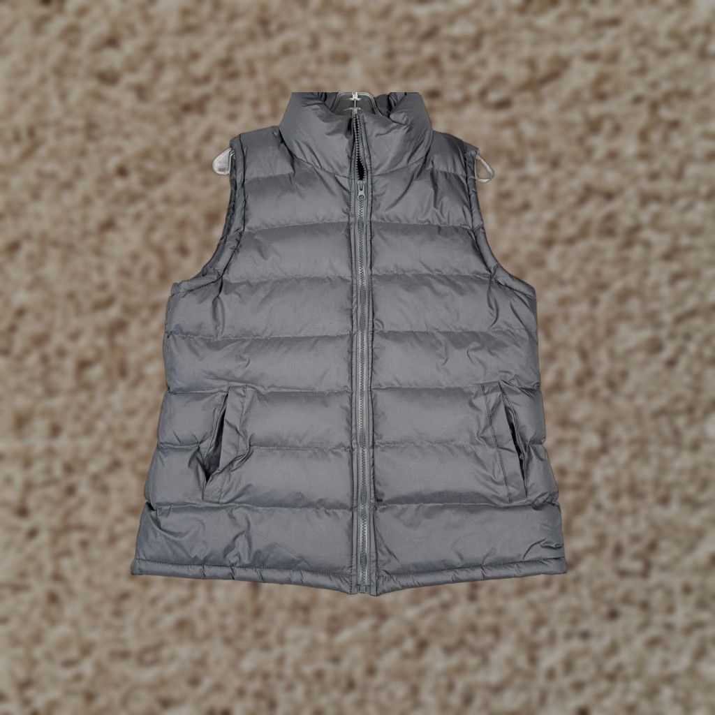 Vintage Fourcast Vest Mens Large Gray Puffer Quilted Sleeveless Full Zip Warm Polyester Jacket/Coat Size US L / EU 52-54 / 3 - 1 Thumbnail