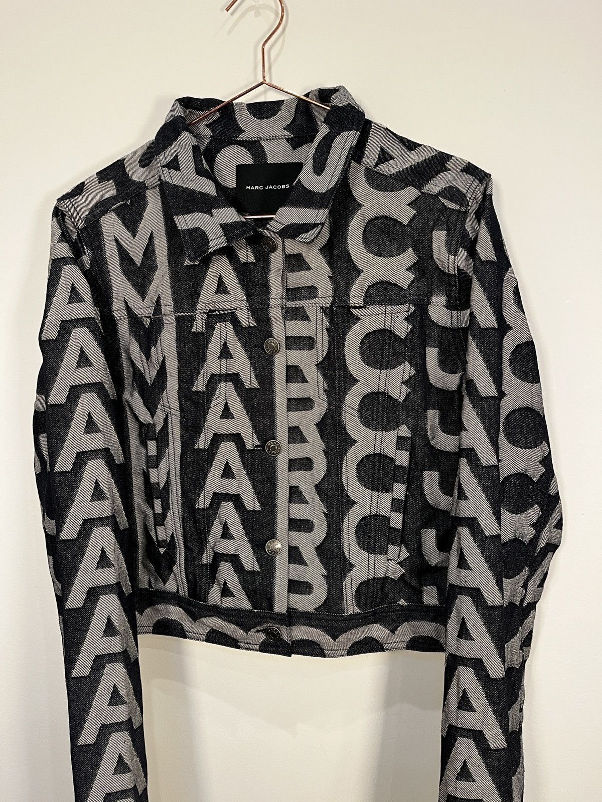 Marc Jacobs Marc Jacobs Raw Denim Monogram Jacket (unisex) Size US L / EU 52-54 / 3 - 2 Thumbnail